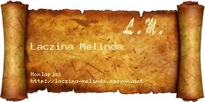 Laczina Melinda névjegykártya